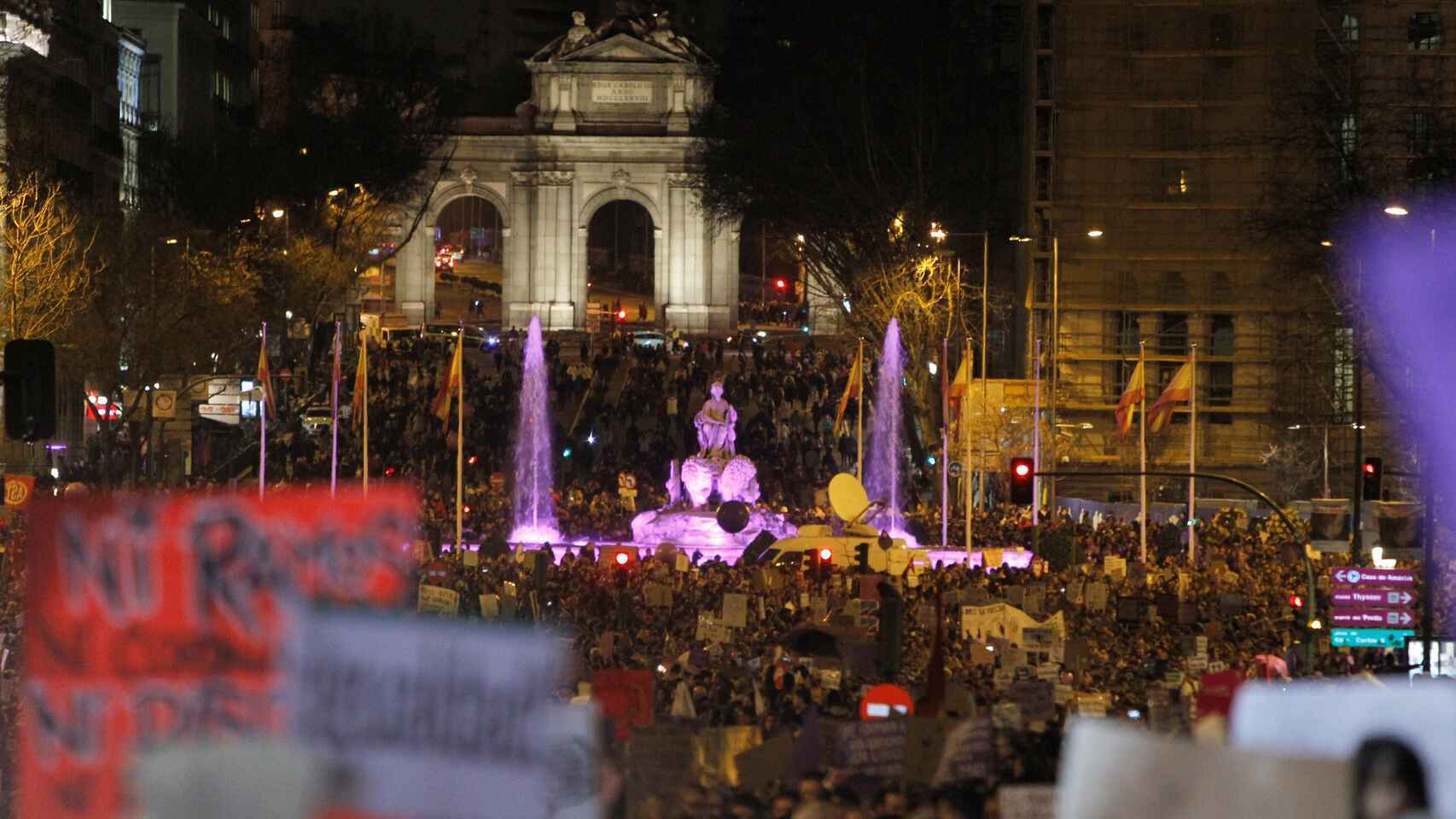 Imagen de la Plaza Cibeles, en la manifestación del año pasado.