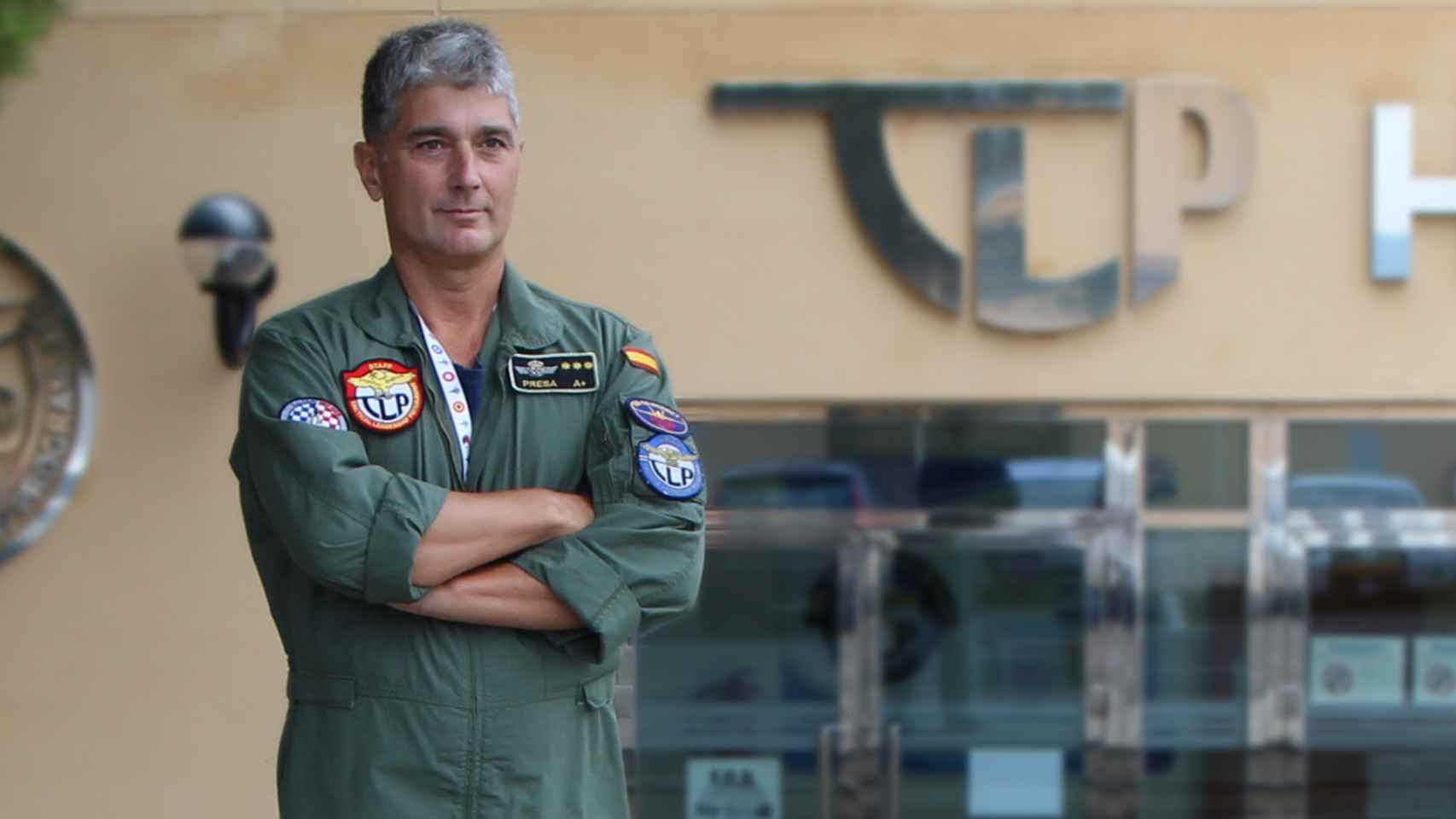 José Carlos Presa, comandante de la escuela internacional de pilotos de caza.