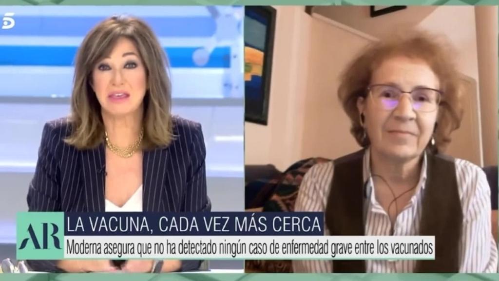 Margarita del Val, en una de sus apariciones televisivas.