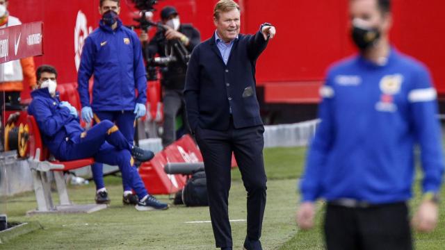 Koeman en la banda