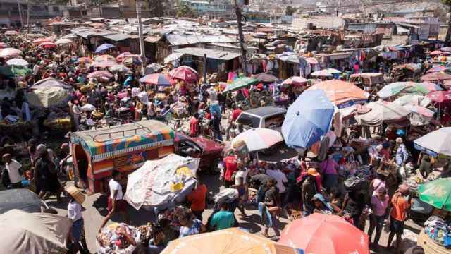 El mercado de Pétion Ville, en Puerto Príncipe (Haití) a principios de febrero.