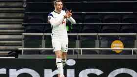 Gareth Bale celebra un gol con el Tottenham Hotspur