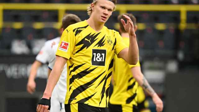 Erling Haaland, con la camiseta del Borussia Dortmund