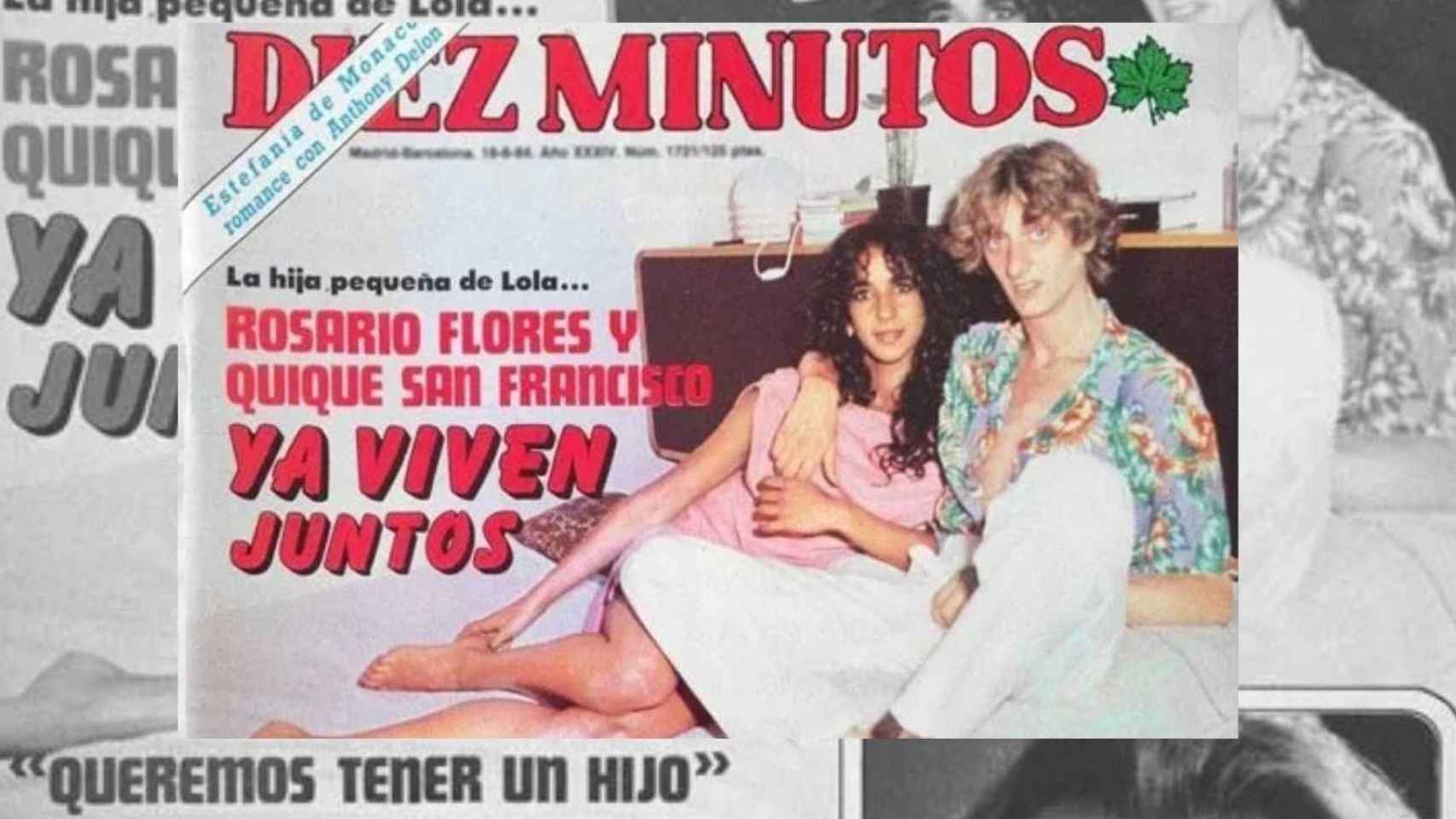 Rosario Flores y Quique San Francisco fueron portada de revista durante su romance.