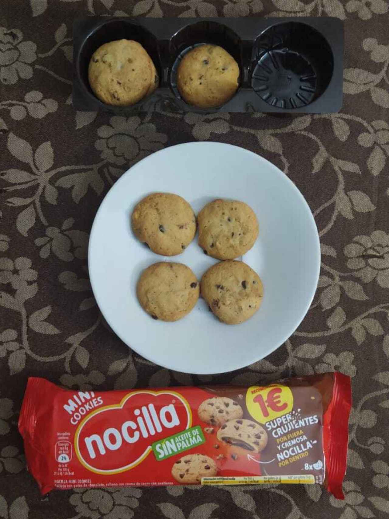 El formato de Mini Cookies de las galletas rellenas con Nocilla tradicional.