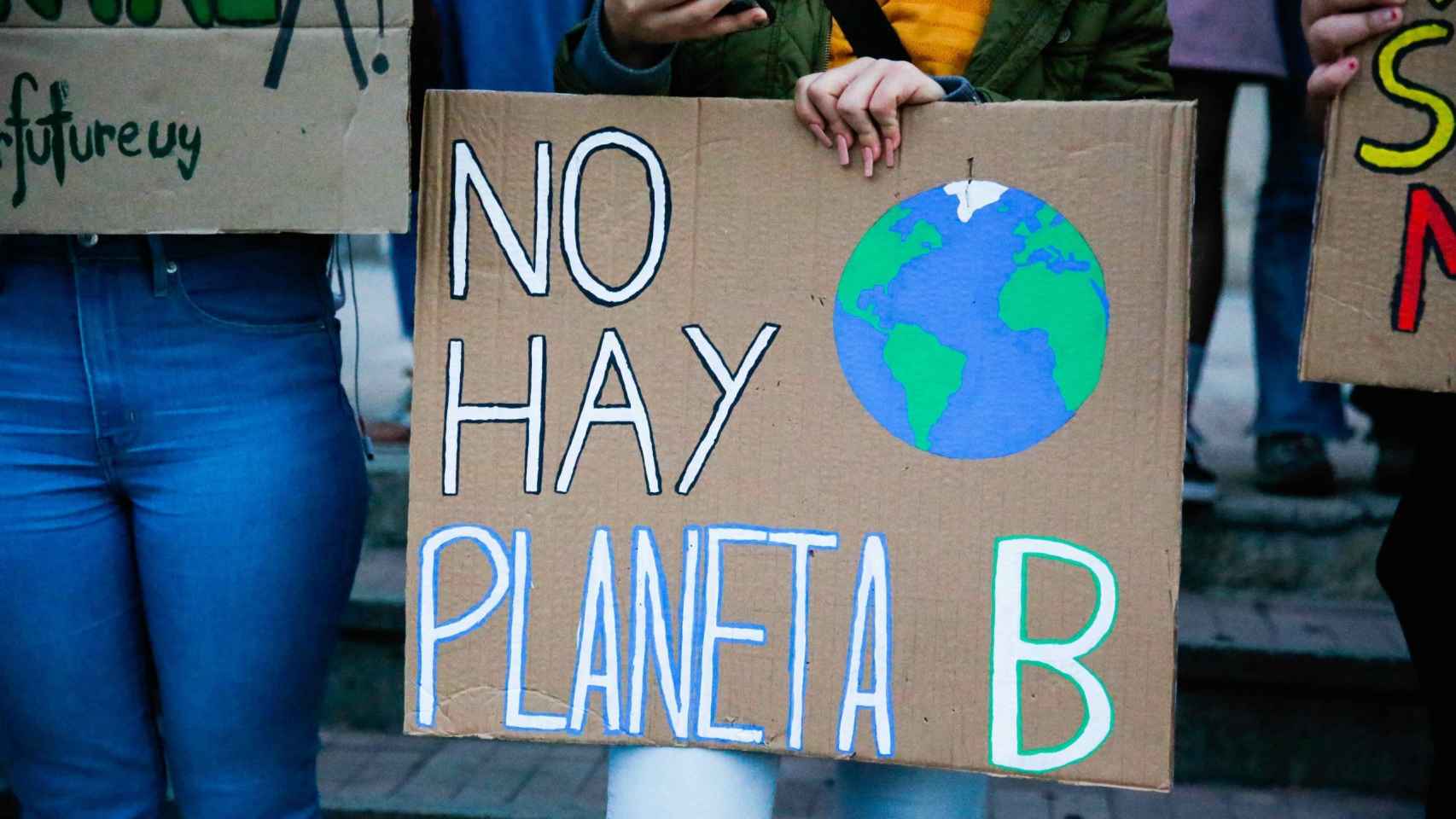 Imagen de archivo de una protesta contra el cambio climático.