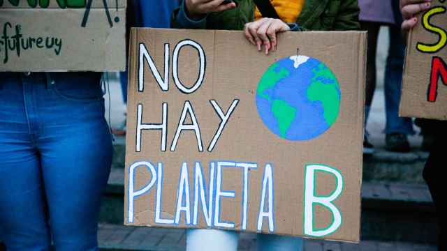 Imagen de archivo de una protesta contra el cambio climático.