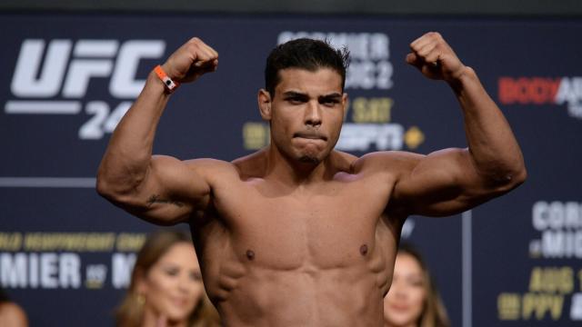 Paulo Costa en un pesaje de la UFC