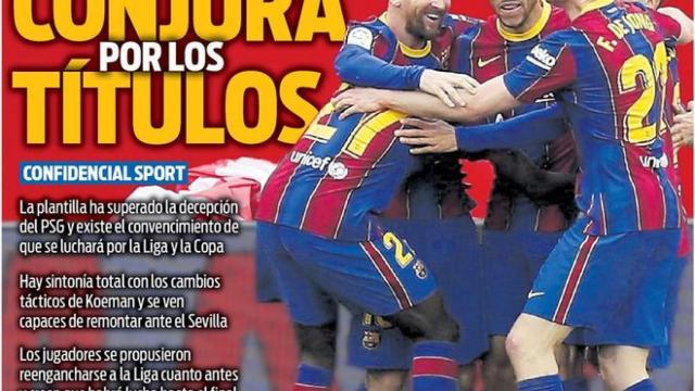 La portada del diario SPORT (01/03/2021)