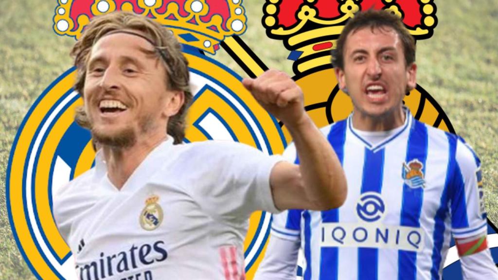 Luka Modric y Mikel Oyarzabal