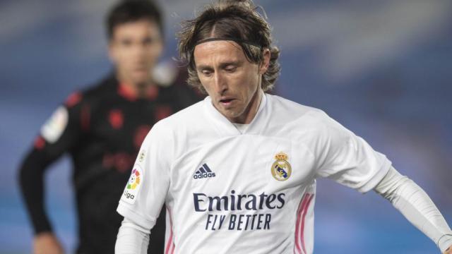 Luka Modric, en el Real Madrid - Real Sociedad de La Liga