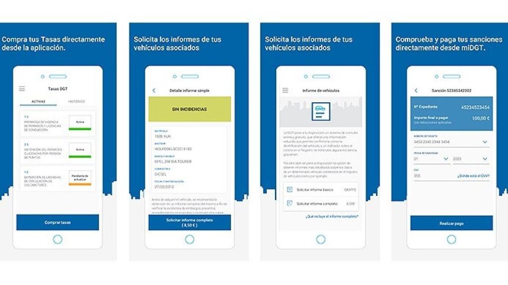 Pagar multas desde la app de la DGT