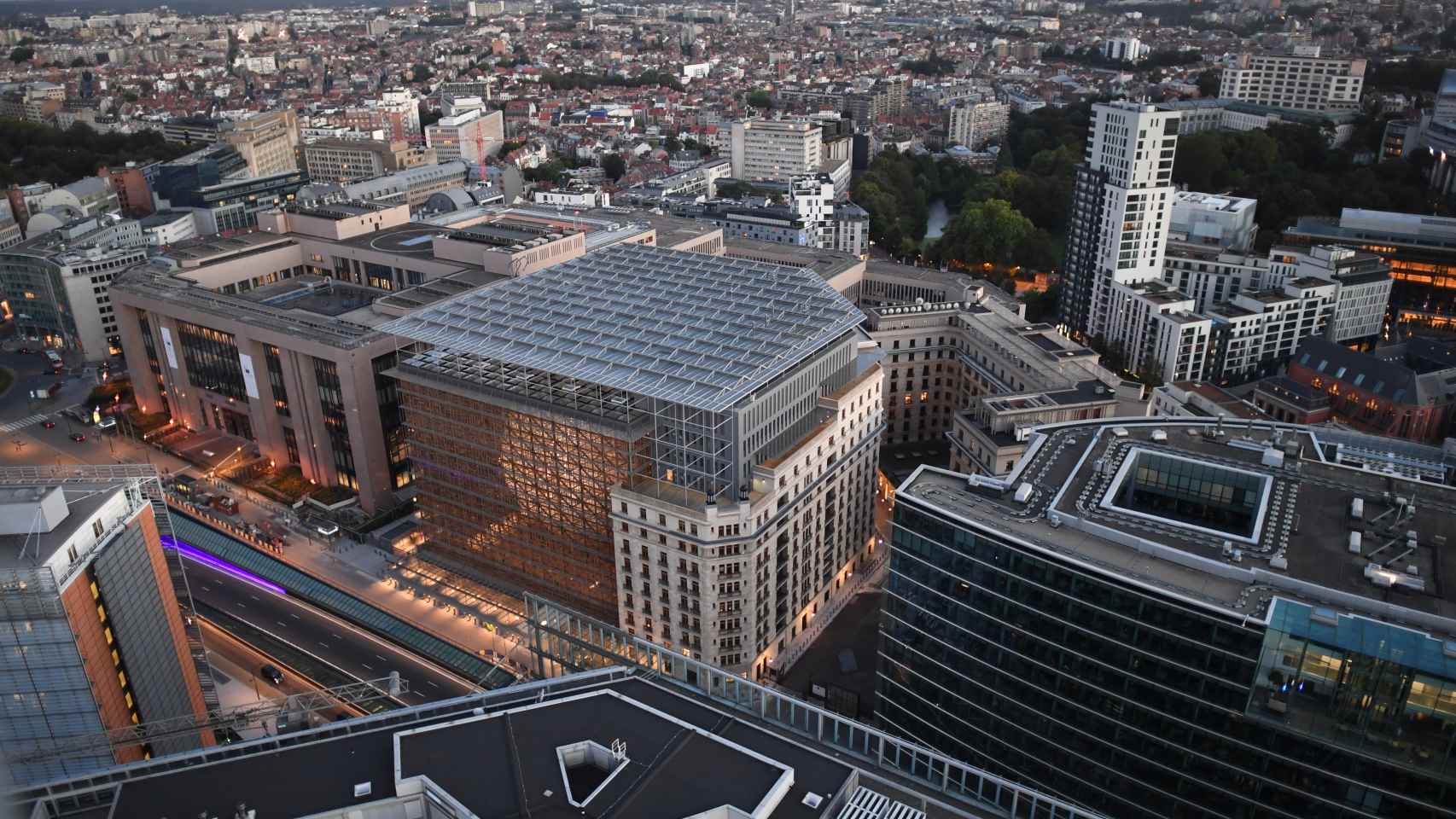 El Edificio Europa de Bruselas, donde se celebran las reuniones de ministros de Finanzas de la UE
