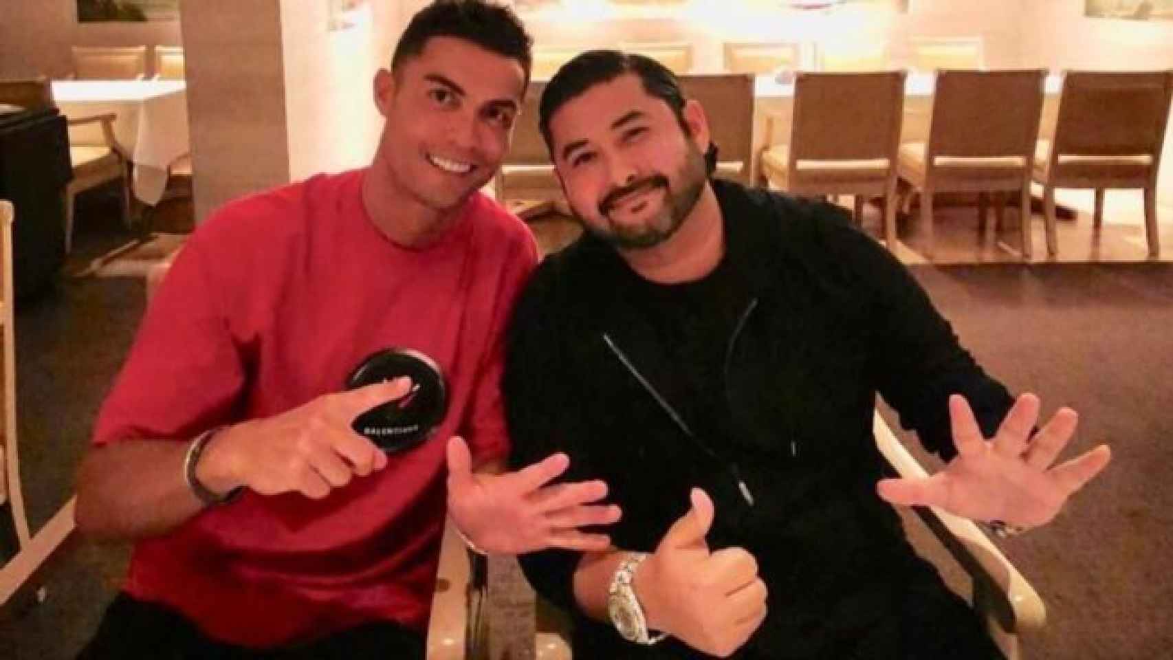 Cristiano Ronaldo y el príncipe de Johor