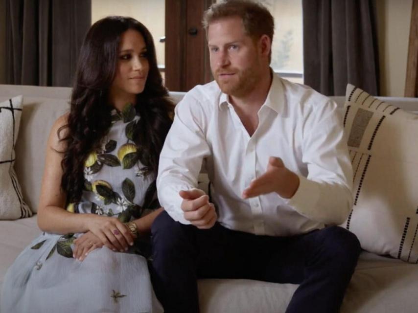 Meghan Markle y el príncipe Harry, durante un evento virtual de Spotify