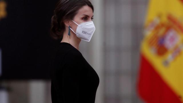 La reina Letizia durante el acto de entrega de los Premios Nacionales del Deporte 2018.