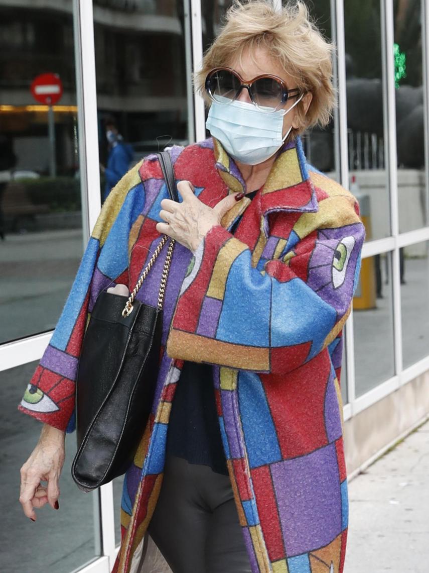 Mila Ximénez llegando al hospital La Luz.