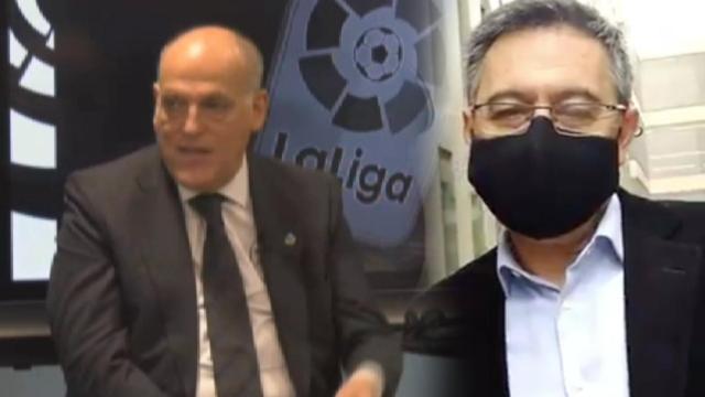 Javier Tebas y Josep María Bartomeu, en un fotomontaje