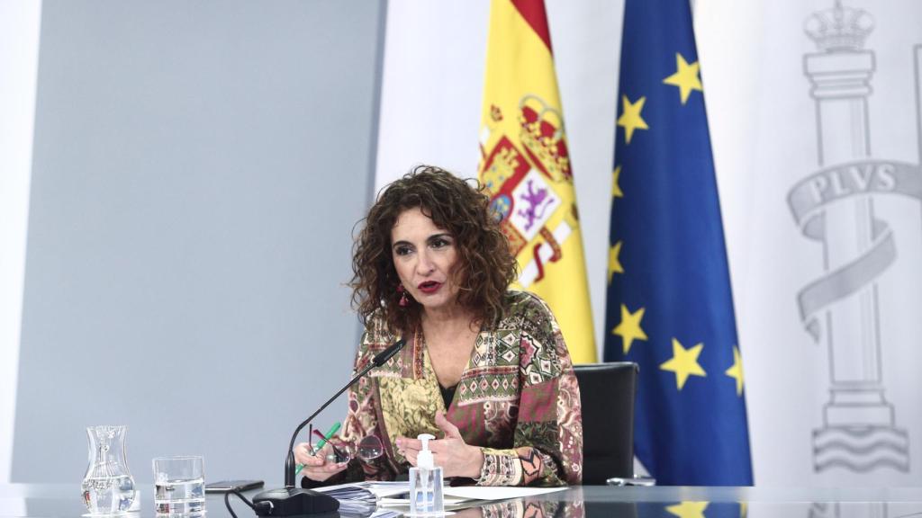 María Jesús Montero, en la rueda de prensa posterior al Consejo de Ministros.