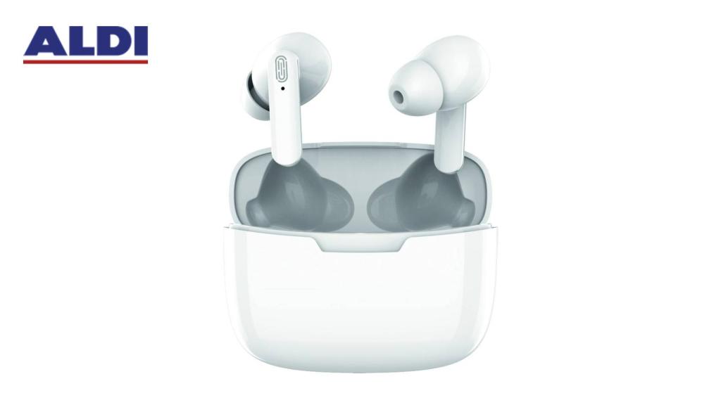 Aldi pondrá a la venta unos auriculares tipo 'AirPods' por menos de 10 euros.