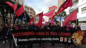 Manifestación por la autonomía de la Región Leonesa.