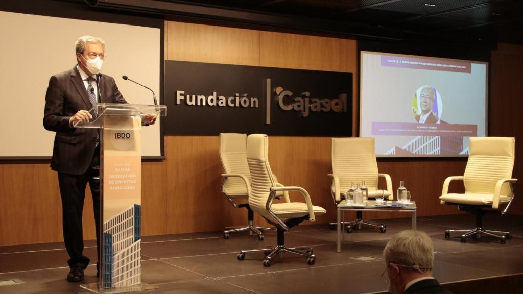 Rogelio Velasco en la presentación del informe de BDO