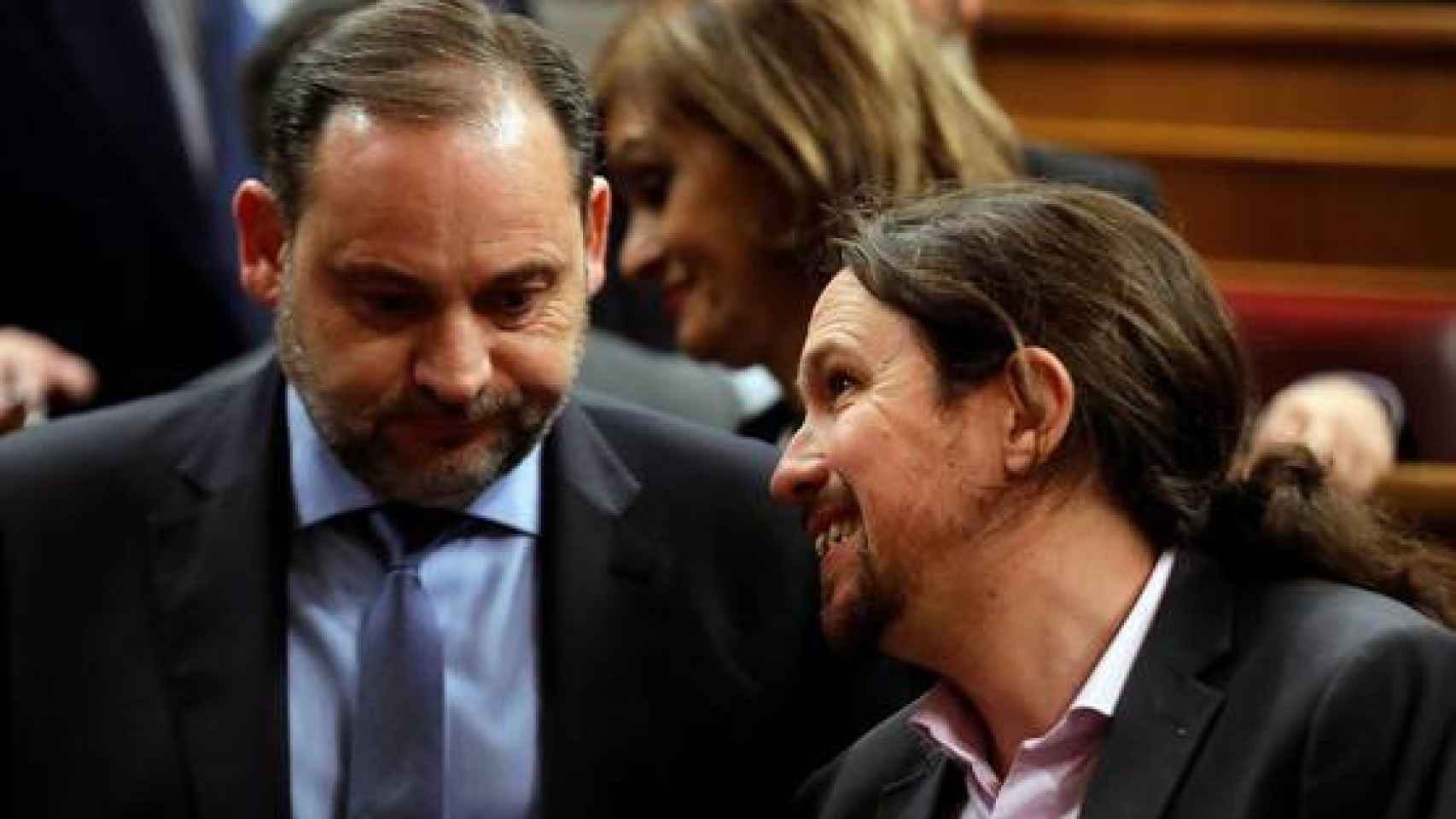 El ministro de Transportes y Movilidad, José Luis Ábalos, y el vicepresidente segundo del Gobierno, Pablo Iglesias, en una imagen de archivo.