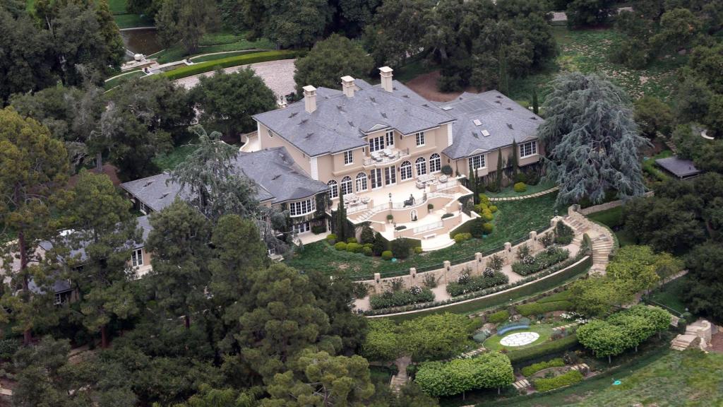 Vista aérea de la impresionante propiedad de Oprah Winfrey.