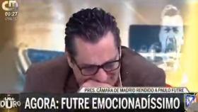 Paulo Futre, emocionado tras las palabras de Almeida