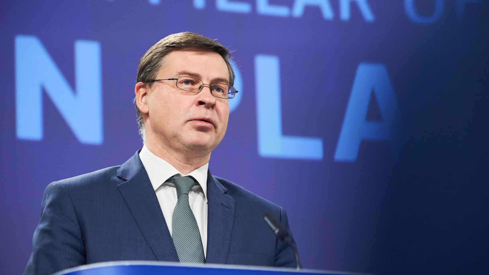 El vicepresidente económico de la Comisión, Valdis Dombrovskis