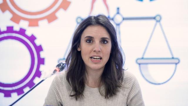 La ministra de Igualdad, Irene Montero, este jueves.