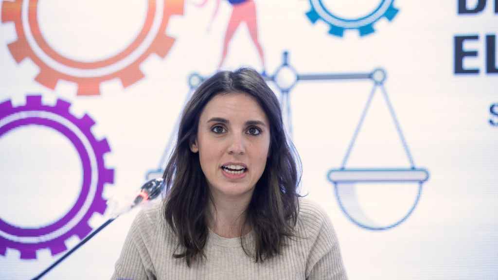 La ministra de Igualdad, Irene Montero, este jueves.