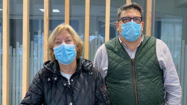 Teresa Martínez, jefa de Endocrinología, y Octavio Villazala, de Montegatto.