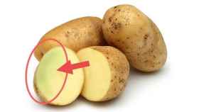 La solanina es un glicoalcaloide que aparece en las patatas.