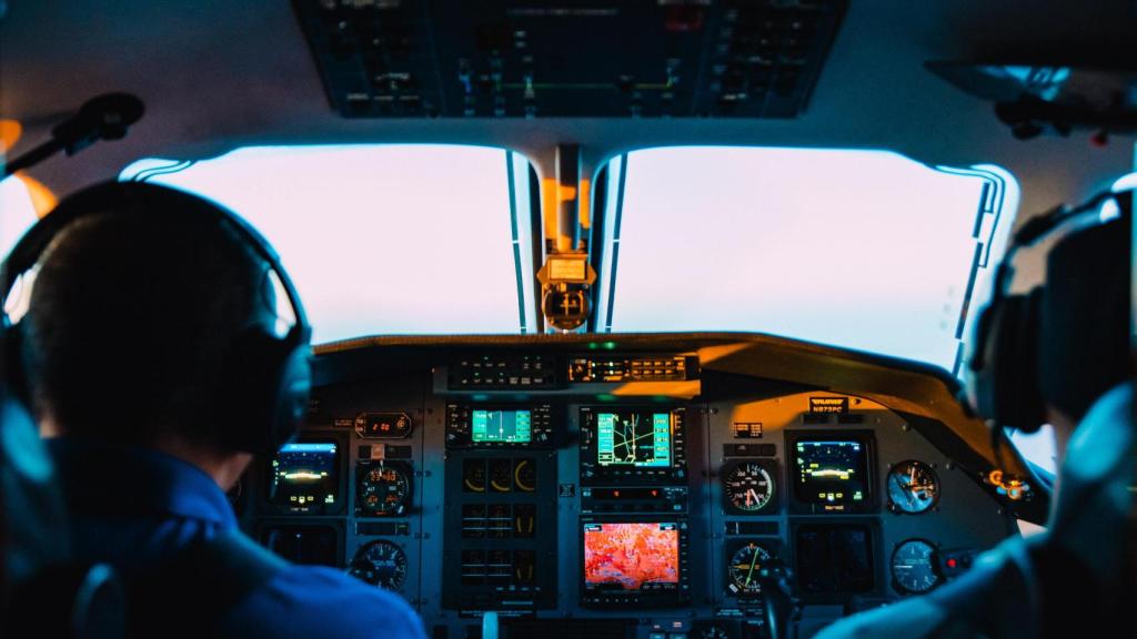 Cabina de un avión