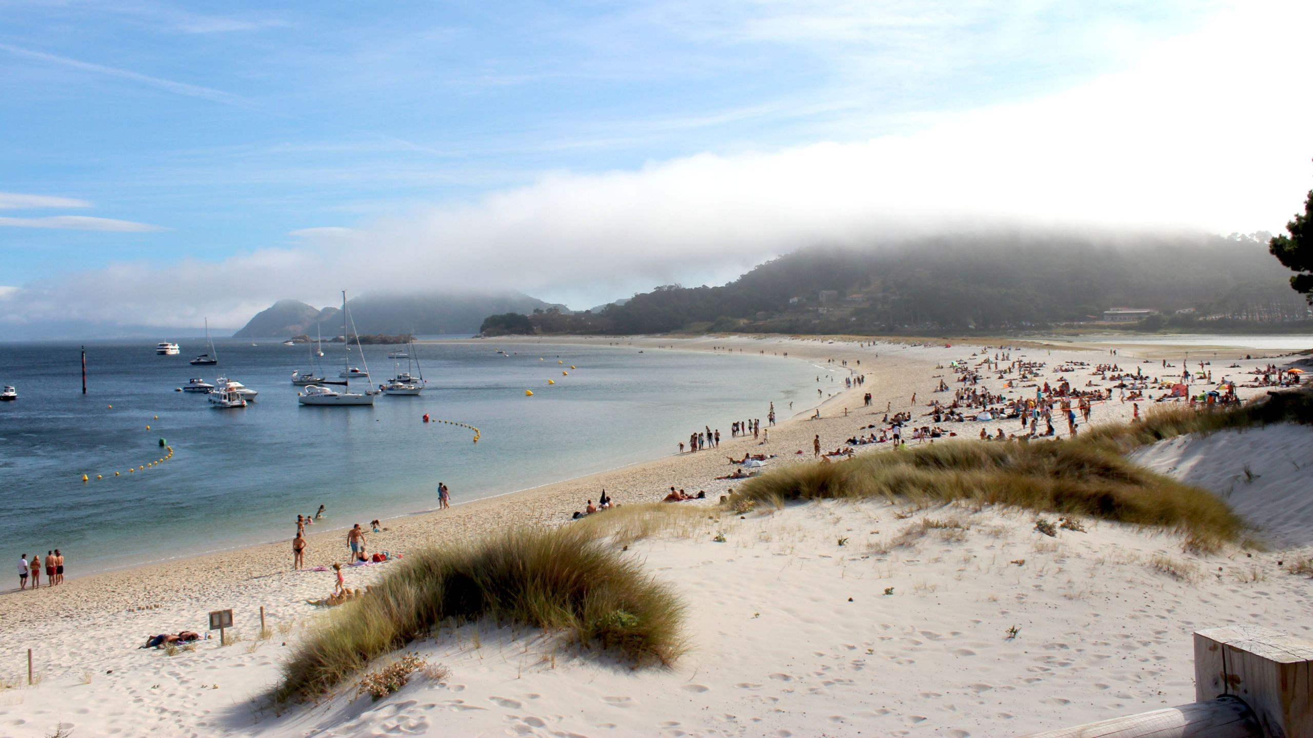 Playa de Rodas en las Islas Cíes.