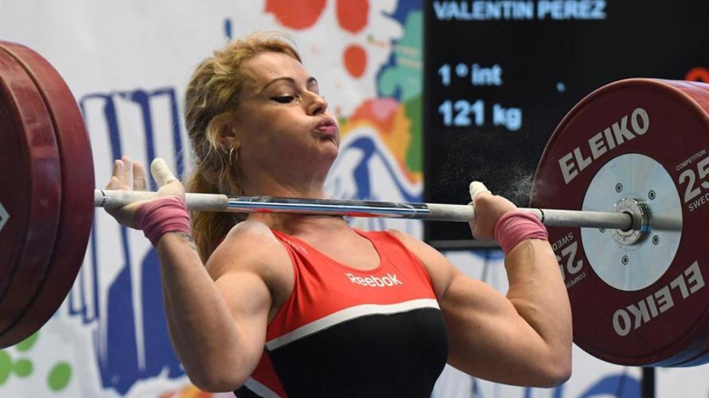 Lydia Valentín durante una prueba en la Copa de España