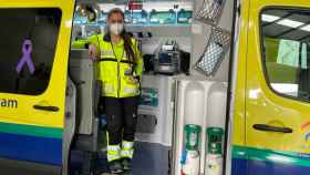 Gemma Oliva, conductora de una ambulancia de urgencias en Ciudad Real
