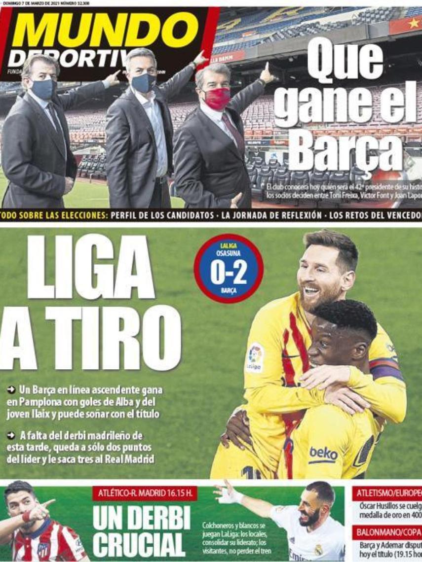 Portada Mundo Deportivo