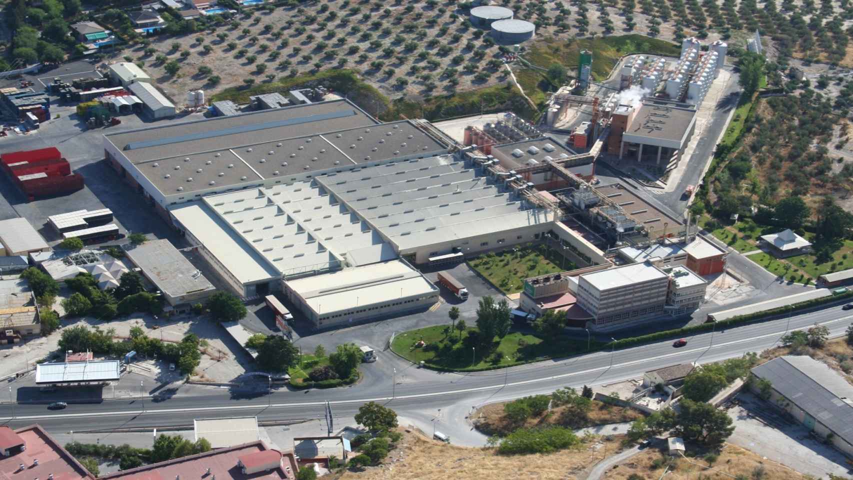 Foto aérea fábrica Jaén