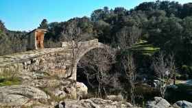 Puente romano sobre el río Tiétar en el término de La Iglesuela (Toledo)
