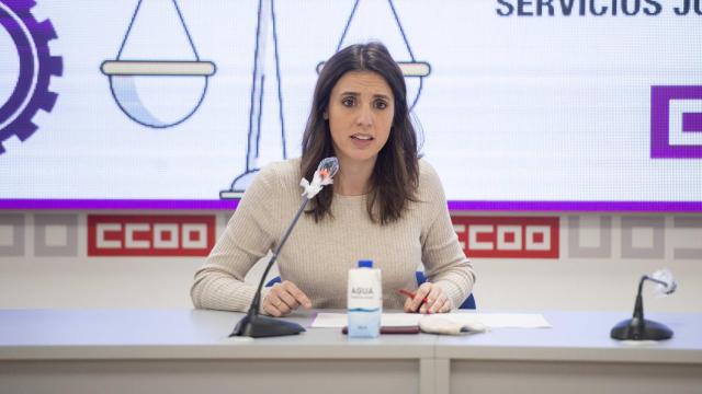 La ministra de Igualdad, Irene Montero, en la presentación de un ciclo sobre igualdad de género.