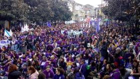 Decenas de manifestaciones el 8-M en Galicia: Los derechos de las mujeres no se confinan