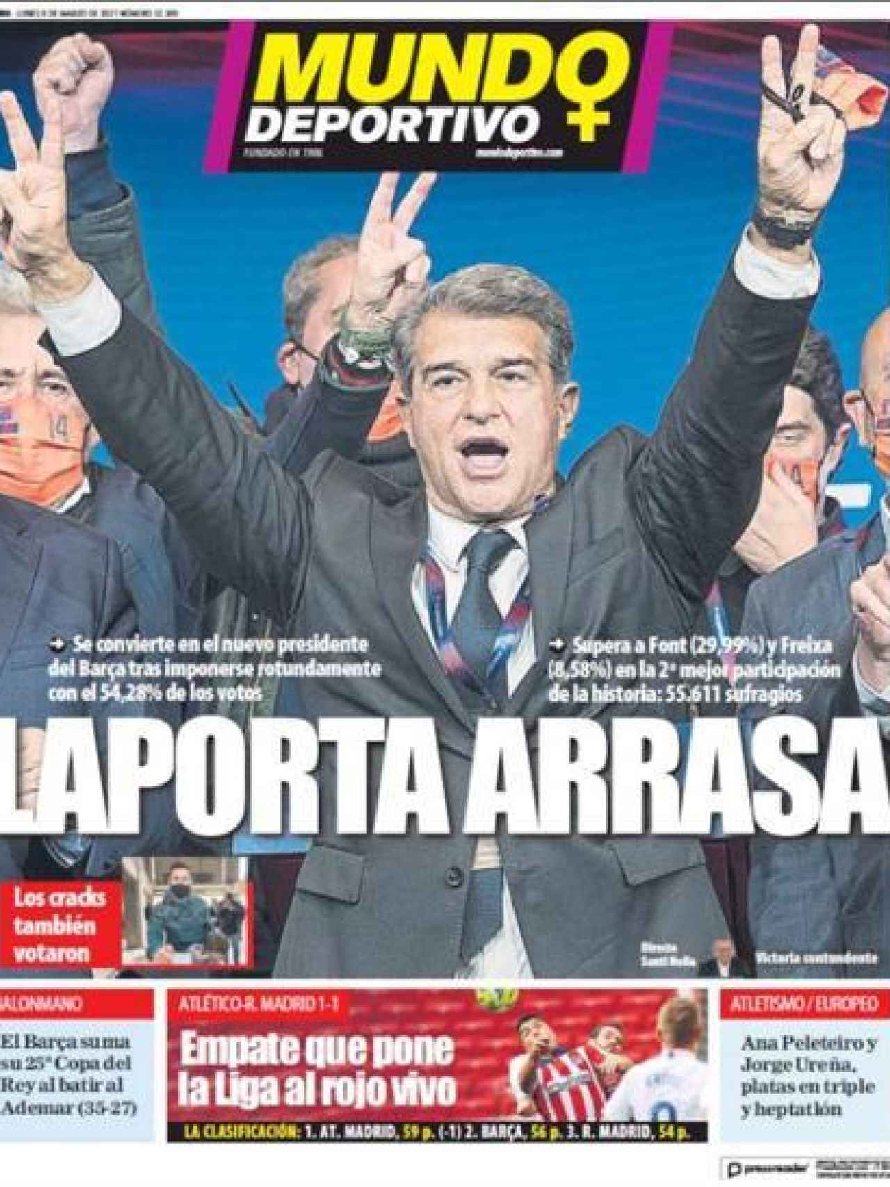 La portada del Mundo Deportivo (08/03/2021)