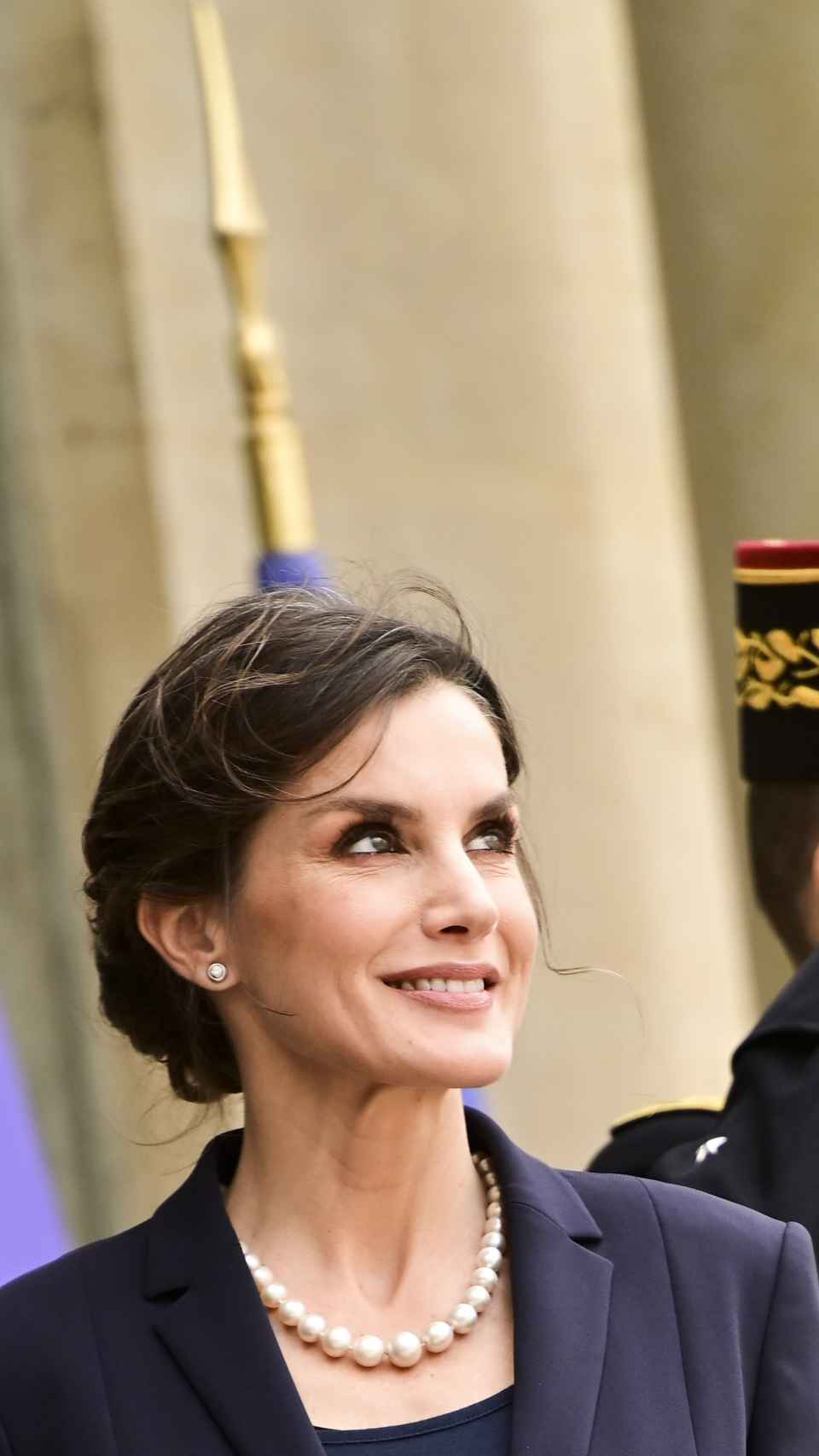 La reina Letizia en París en marzo de 2020.