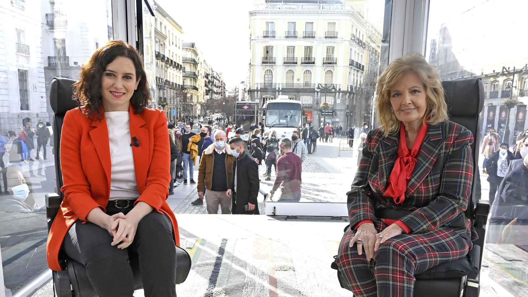María Teresa Campos entrevistará a Isabel Díaz Ayuso en 'La Campos móvil'.