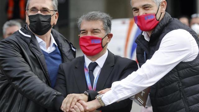 Joan Laporta, durante el día de las elecciones a la presidencia del Barcelona