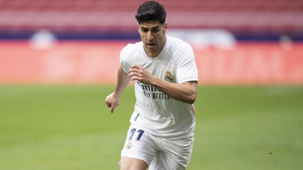 Marco Asensio, en un partido del Real Madrid en la temporada 2020/2021