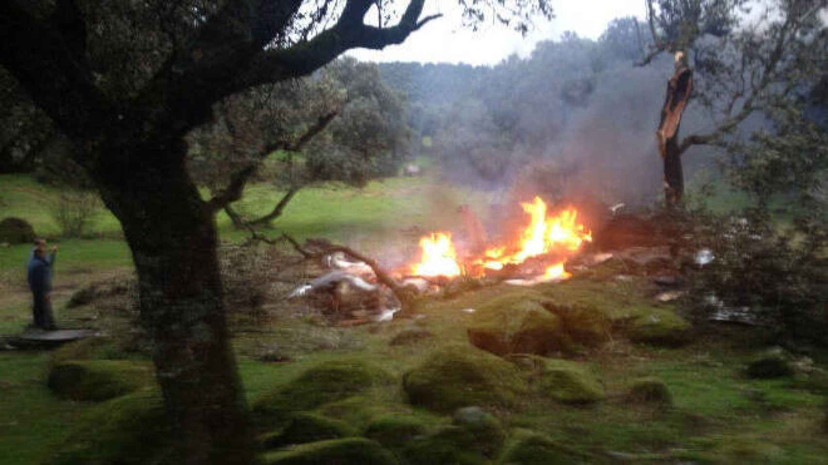 Accidente de avioneta en la provincia de Toledo. Imagen de archivo