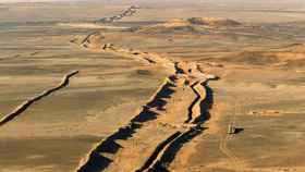 El muro que separa Marruecos del Frente Polisario.